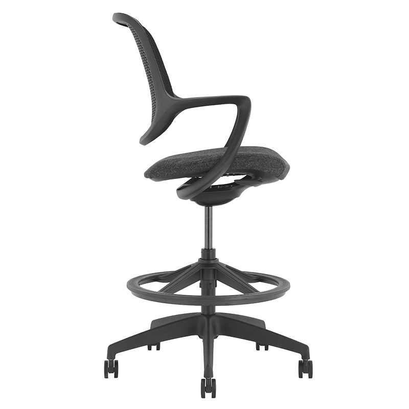 Висок работен стол Carmen Davos черен